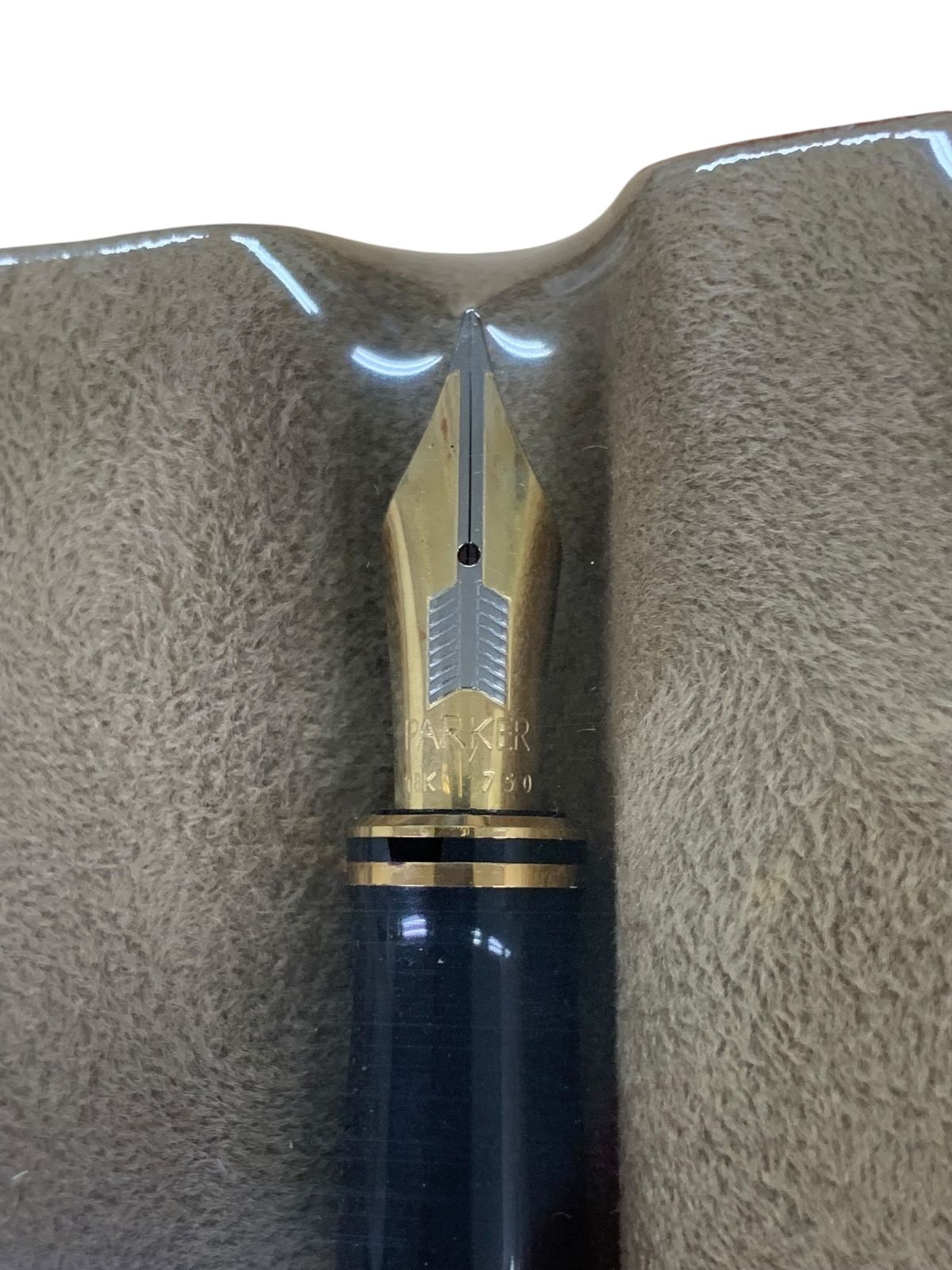 パーカー 万年筆 デュオフォールドセンテニアル マーブルブルー 18K