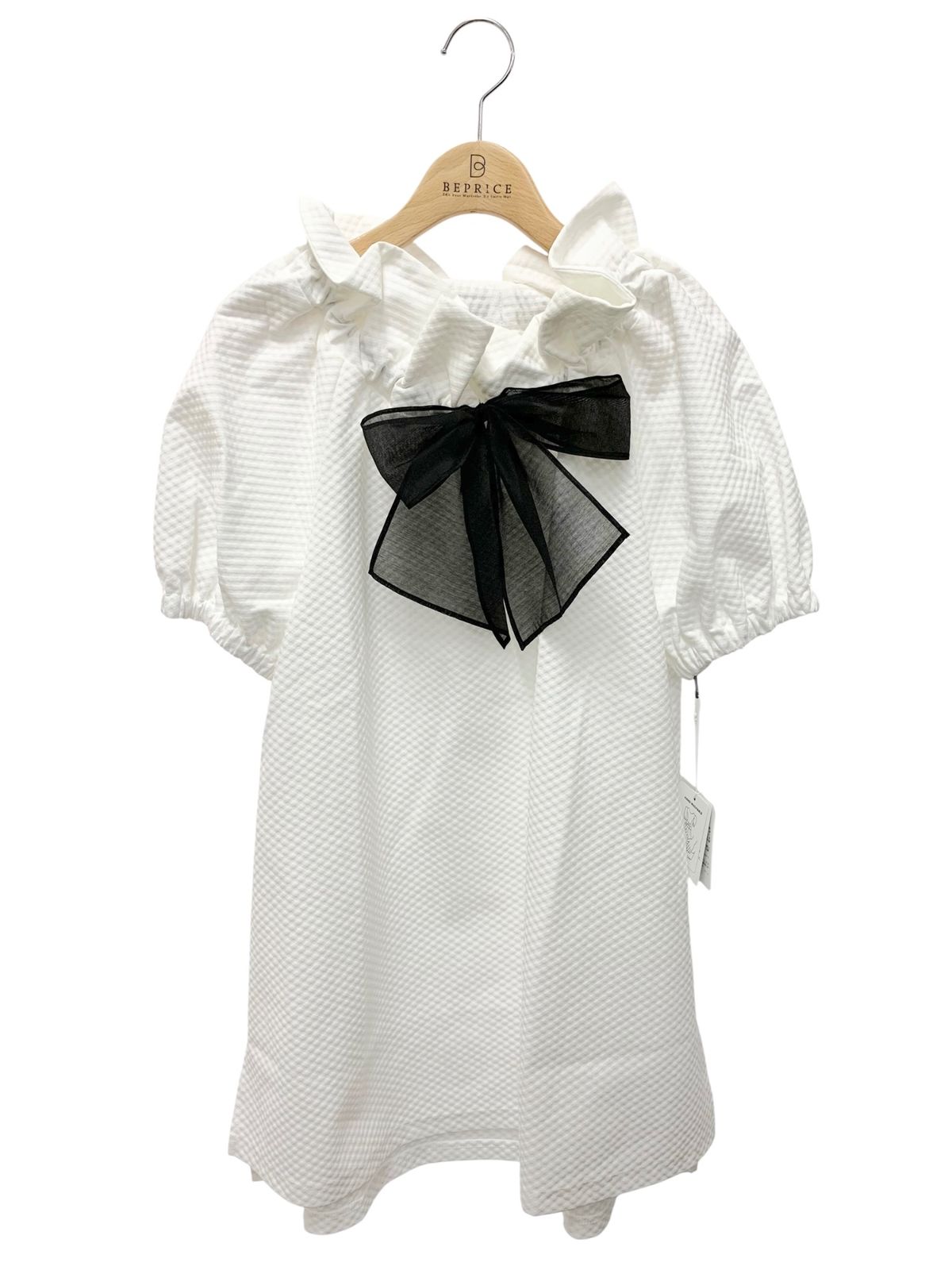 エムズグレイシー 415340 トップス 40 ホワイト リボン