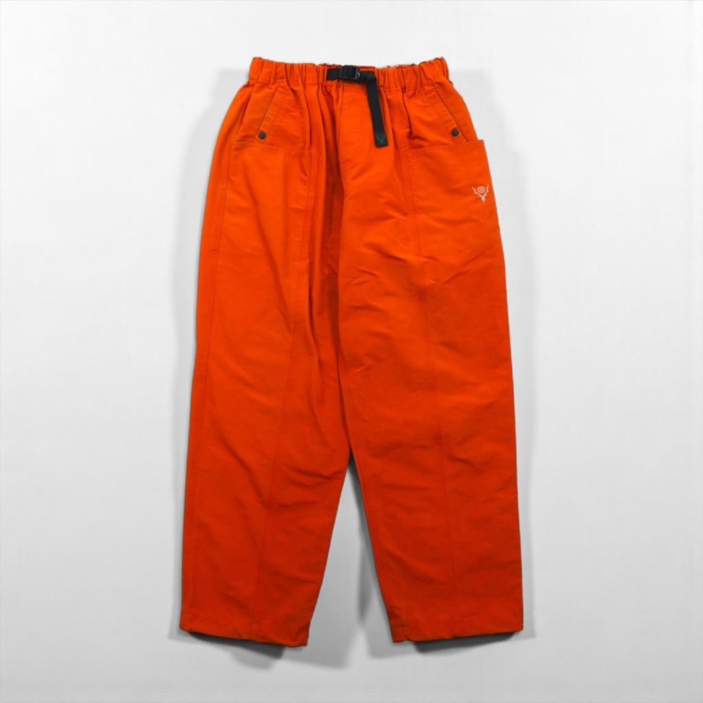 South2 West8 ベルテッド センターシームパンツ Belted C.S. Pant ナイロンワイドパンツ S オレンジ MR698