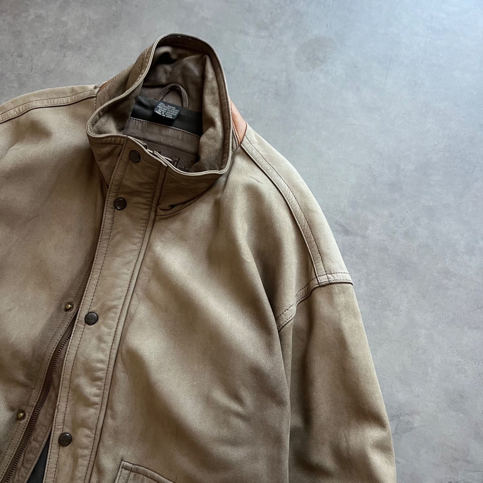 TIMBERLAND A-2 type lether jacket ティンバーランド レザー ジャケット