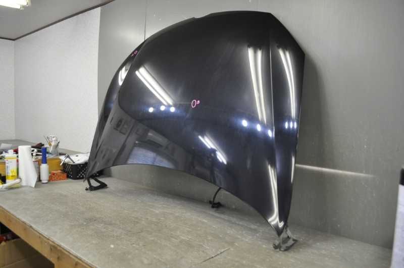 ゴルフ7 TSI トレンドライン 5G型 前期 右H 1KCBZ 純正 破損無 ボンネットフード ヒンジ付 LC9X ディープブラック 黒 s020442J