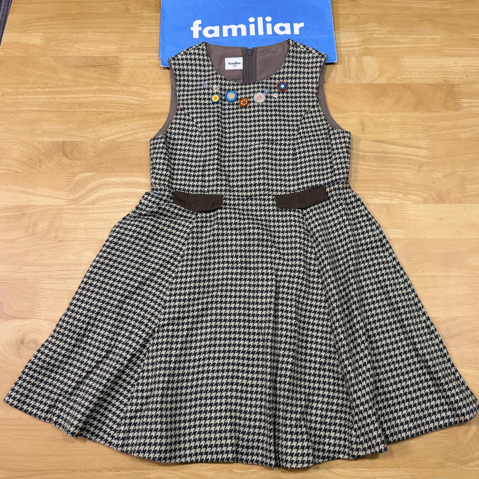 ファミリアワンピース◎美品◎サイズ110 - メルカリ