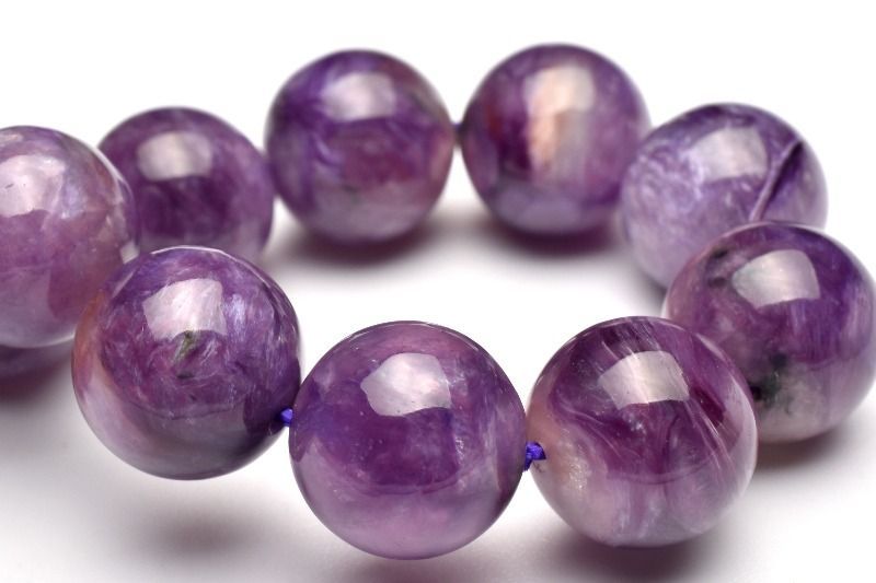 １点物 高発色 浸透情景 エンジェルシリカ チャロアイト 12mm ブレスレット パワーストーン 天然石 _MB81