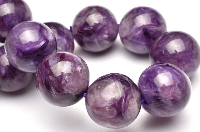 １点物 高発色 浸透情景 エンジェルシリカ チャロアイト 13mm ブレスレット パワーストーン 天然石 _MB84