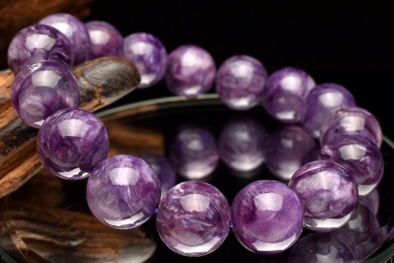 １点物 高発色 浸透情景 エンジェルシリカ チャロアイト 13mm ブレスレット パワーストーン 天然石 _MB84 NEXPOTALLINN_EU