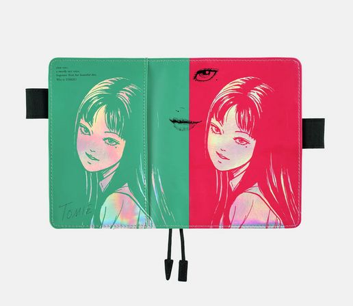 ほぼ日手帳カバー オリジナル 伊藤潤二 富江 Smirk A6