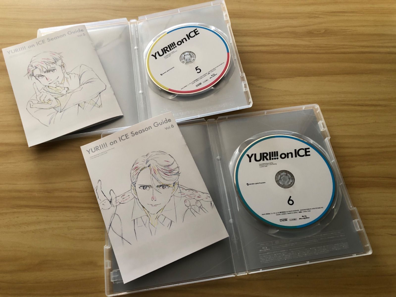 Blu-ray] ユーリ!!! on ICE 全6巻セット [初回限定版](第1巻のみ、帯 