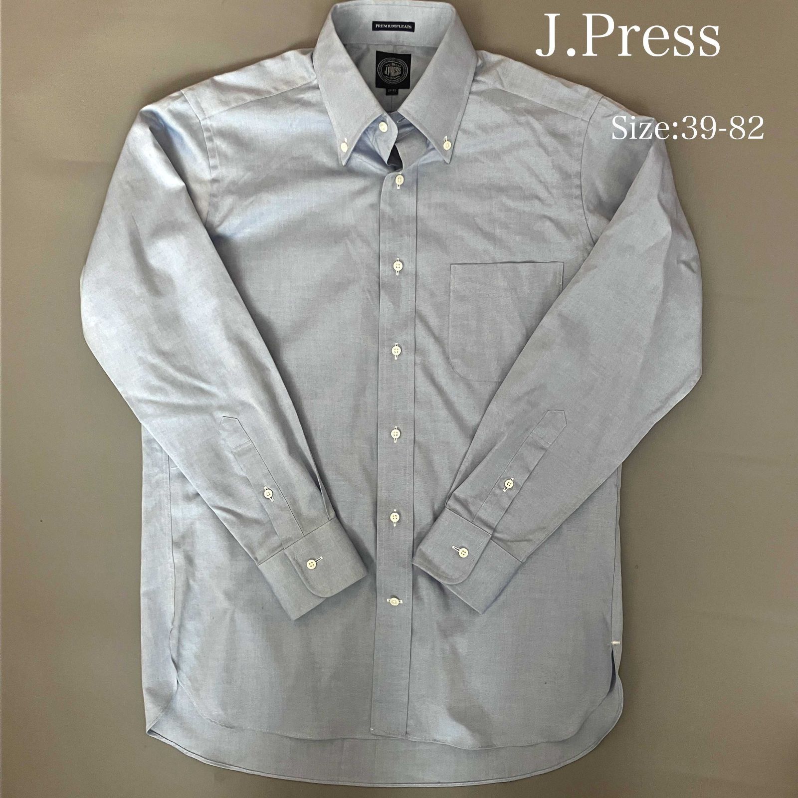 新品 ジェイプレス PREMIUM PLEATS オックスフォード BD シャツ 4L(XL以上) 薄紫 【I44330】 春夏 メンズ 日本製 ボタンダウン 形態安定 SALE／30%OFF PREMIUM PLEATS ⁄ 形態安定