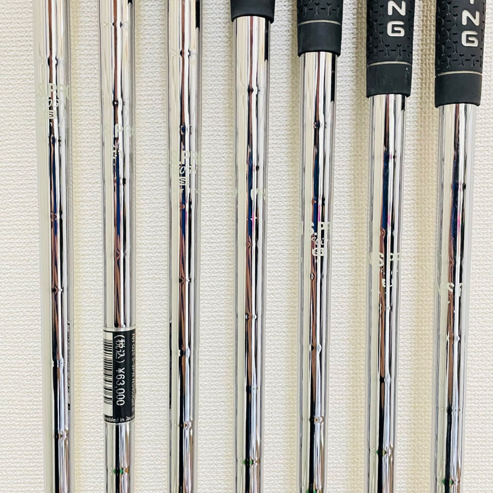 9213 PING G 25 ピン アイアン7本セット N.S. フレックスS メンズ 右利き 4.5.6.7.8.9.W ライ角 黒