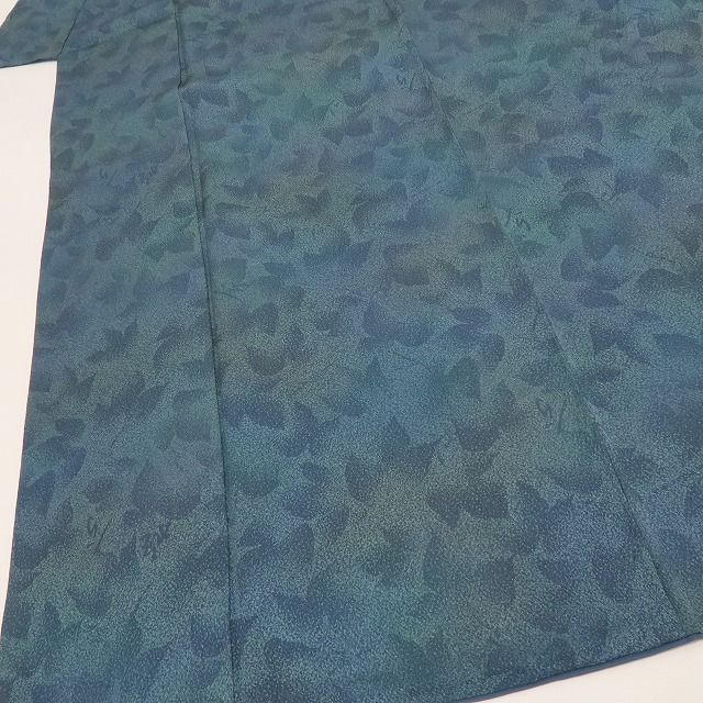 六花 RIKKA 正絹 手縫い 小紋 着物 A 3797