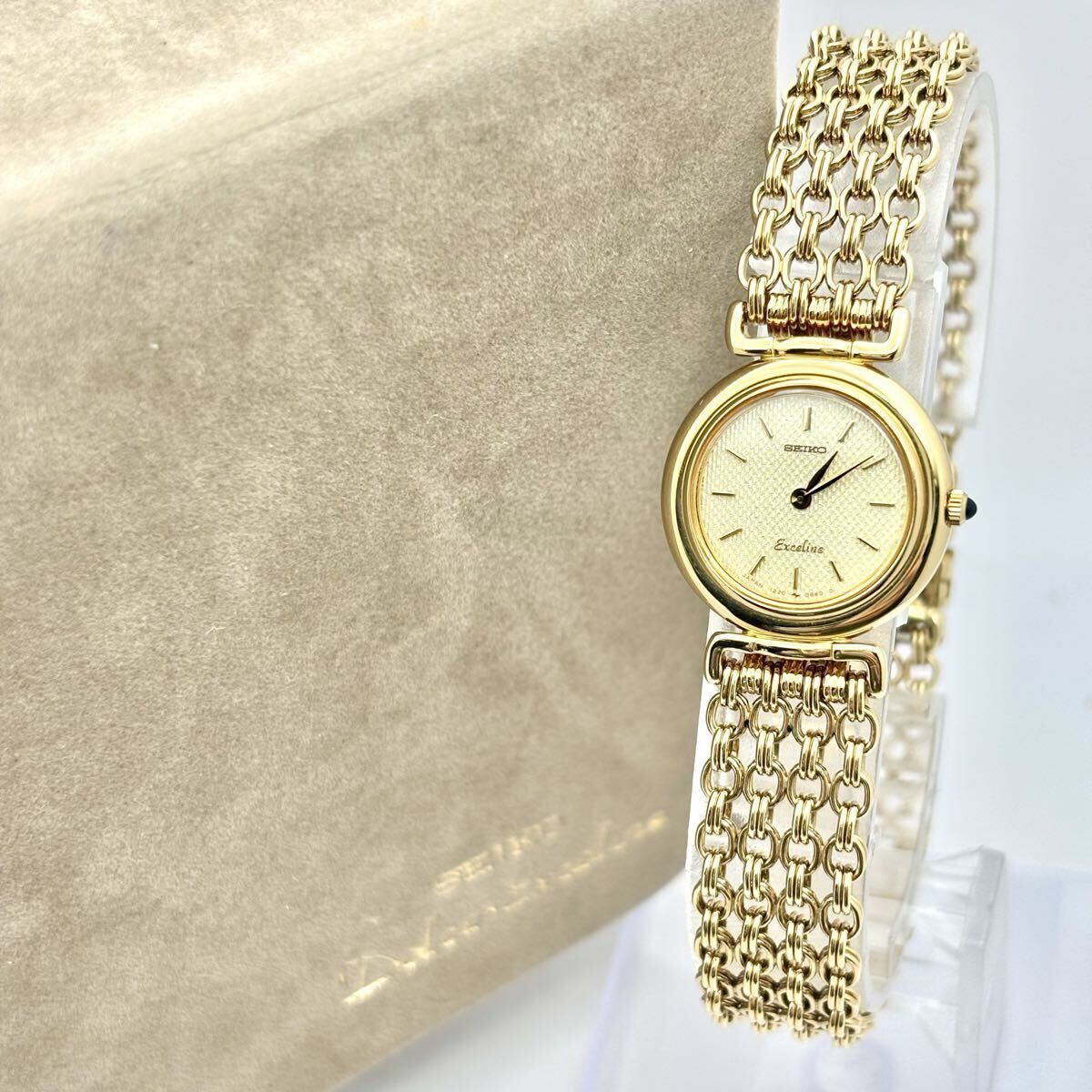 箱付/美品/新品電池】 SEIKO セイコー Exceline エクセリーヌ