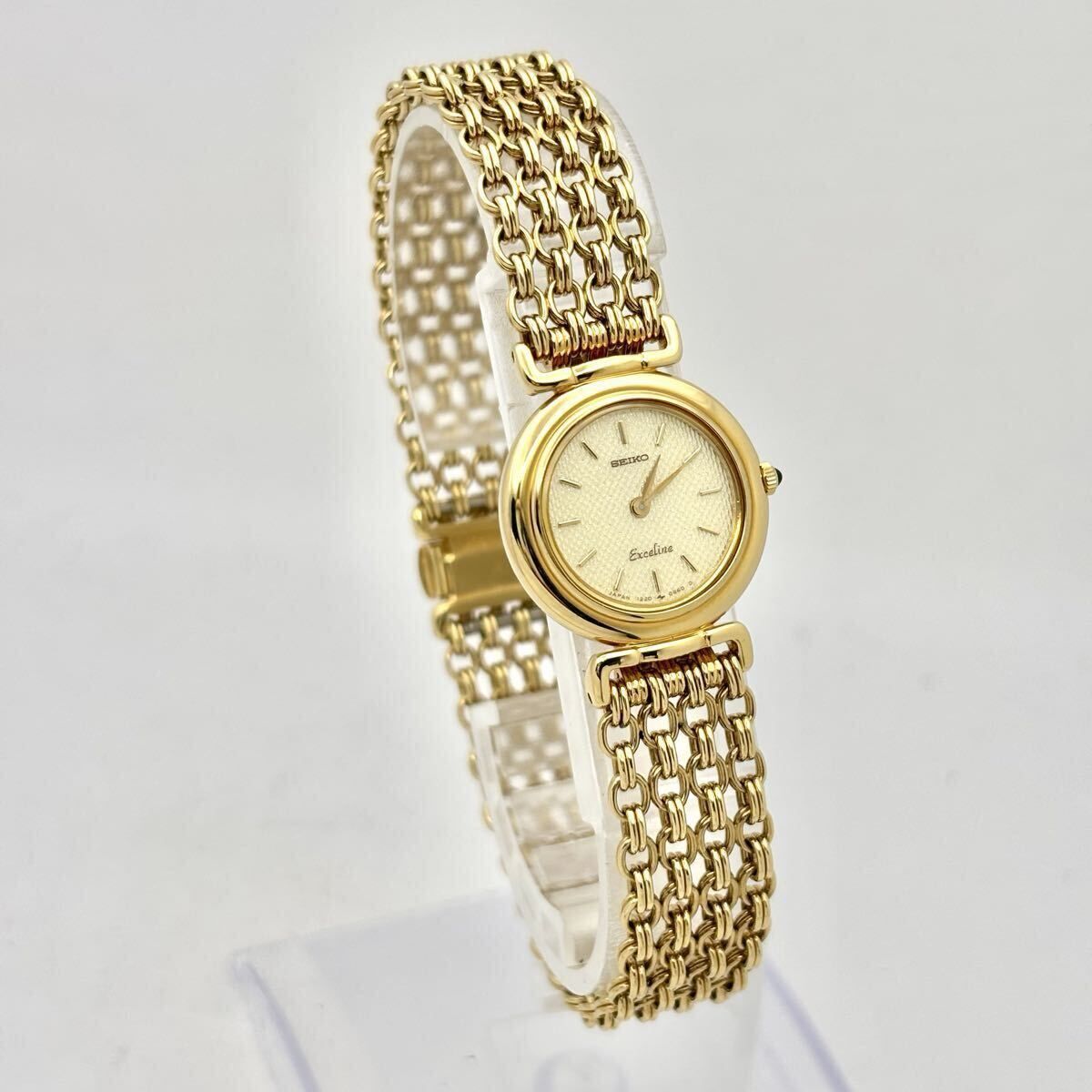 箱付/美品/新品電池】 SEIKO セイコー Exceline エクセリーヌ