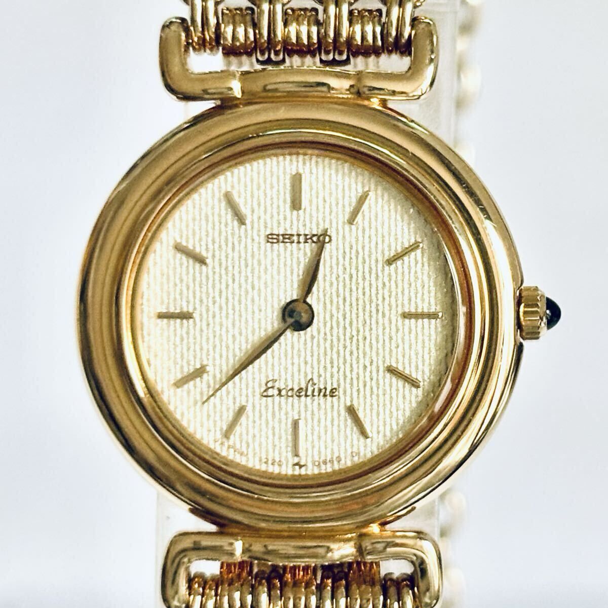 箱付/美品/新品電池】 SEIKO セイコー Exceline エクセリーヌ