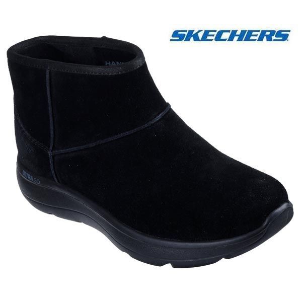 スケッチャーズ あったか 防寒 レディース ブーツ スニーカー スリップインズ オンザゴー アンコール - ブ 144853 SKECHERS SLIPINS ON THE GO BBK ブラック スエード