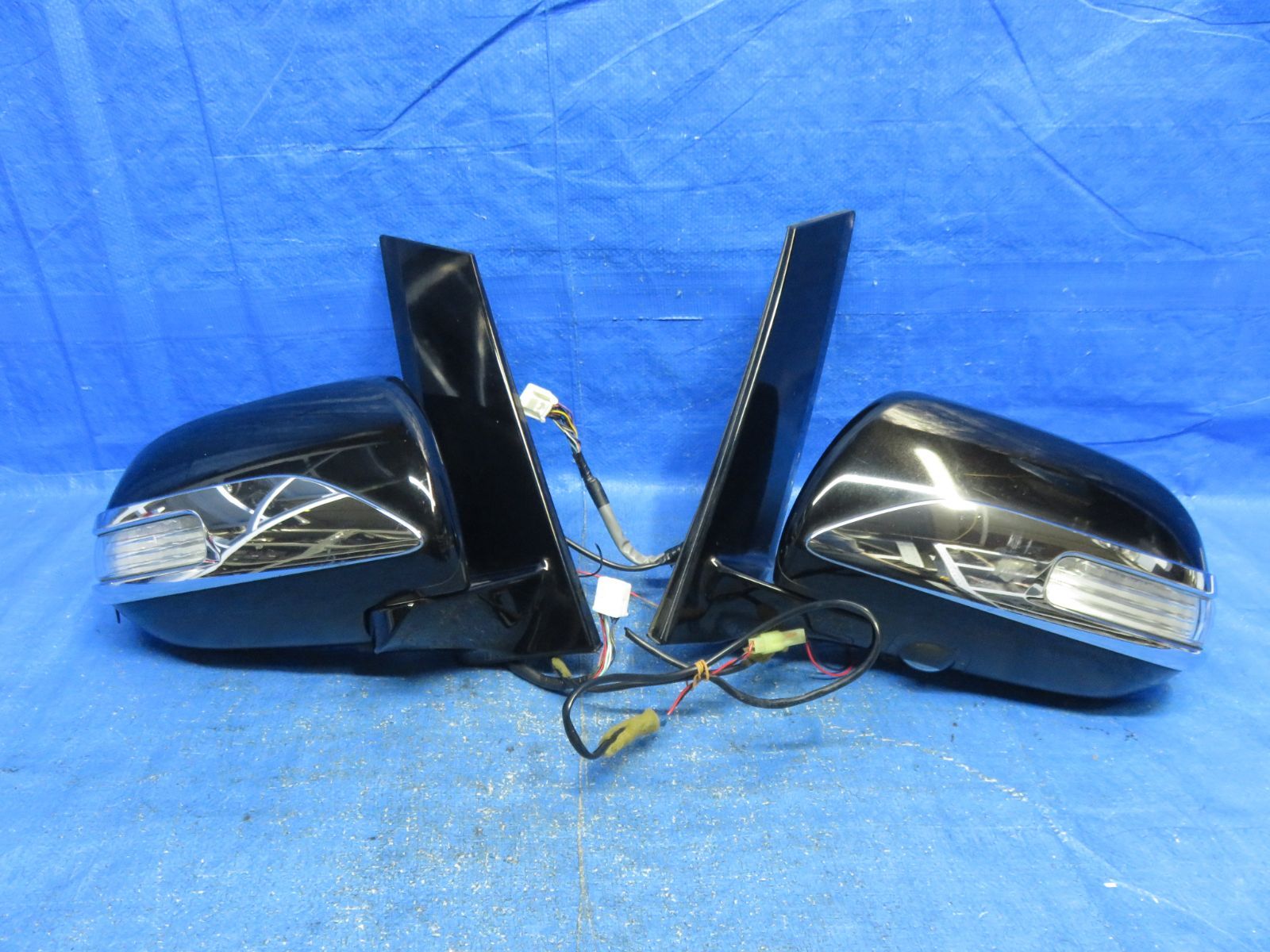 LA7284* アルファード GGH20W|前期 ドアミラー サイドミラー BSM?センサー|カメラ付 202黒 ANH20W ANH25W GGH25W ヴェルファイア