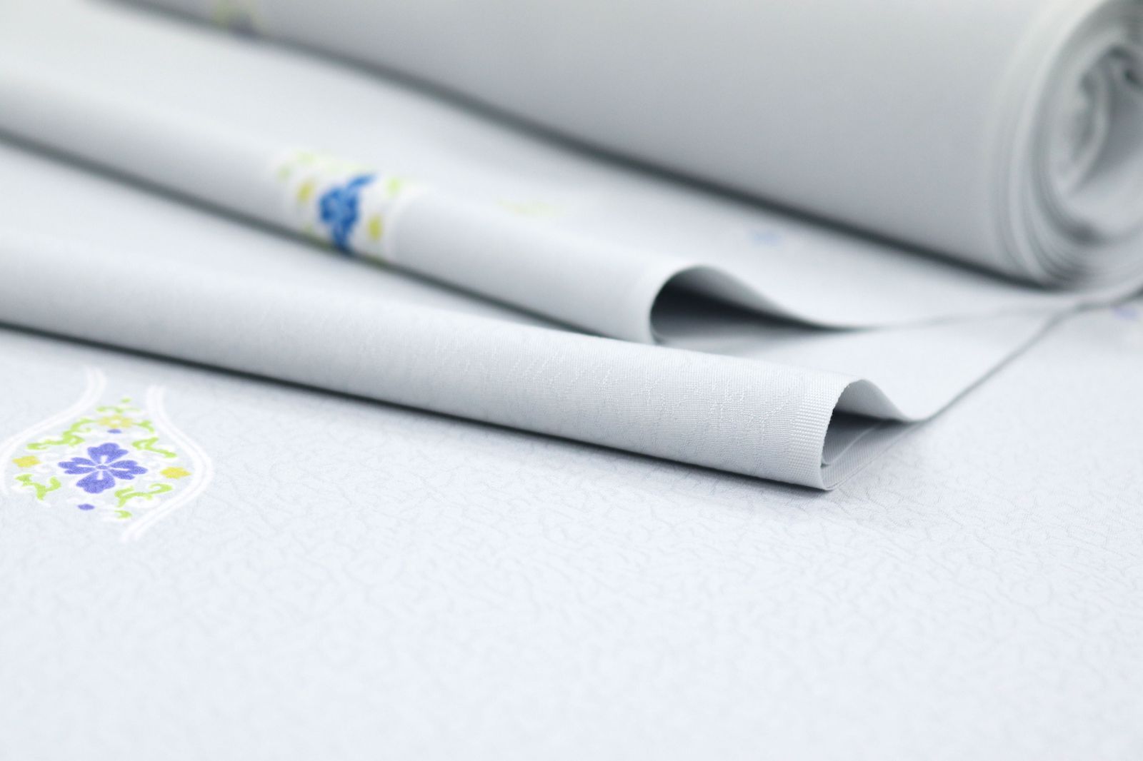 kka2818 東レ シルック きもの画廊 お洒落 小紋 着尺 洗える着物 お仕立て付き 1ヶ月半~2ヶ月で発送