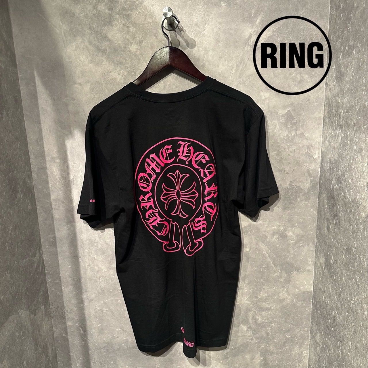 Chrome Hearts PINK Horseshoe S|S Tee BLK