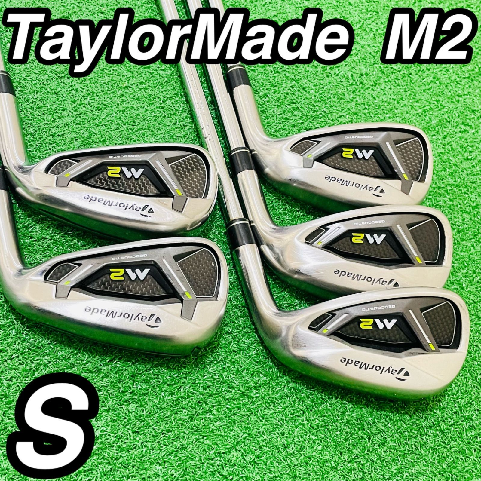 9214 TaylorMade M2 テーラーメイド REAX STEEL 88 フレックスS 6.7.8.9.P メンズ 右利き アイアン5本セット