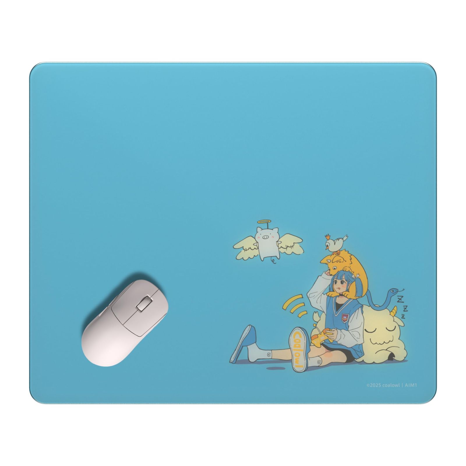 AIM1coalowl×AIM1 ガラスマウスパッド ほぼ新品 AIM1coalowl×AIM1 ガラスマウスパッド ほぼ新品 AIM1coalowl×AIM1