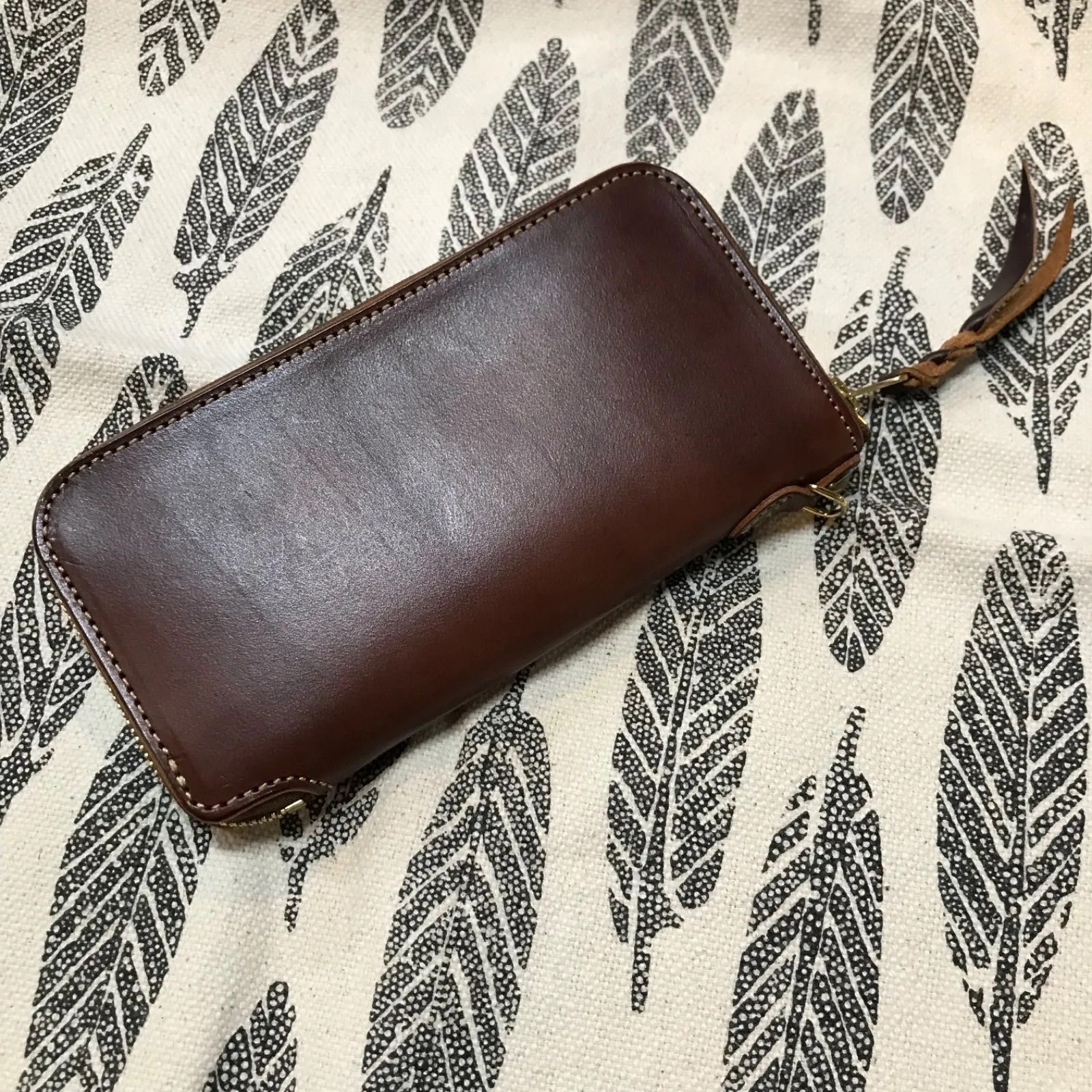 kc s ケーシーズ ウォレット レザー 長財布 牛革 ダークブラウン カウハイド