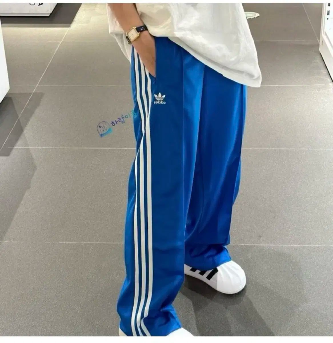 アディダス ファイヤーバード トラックパンツ ブルー