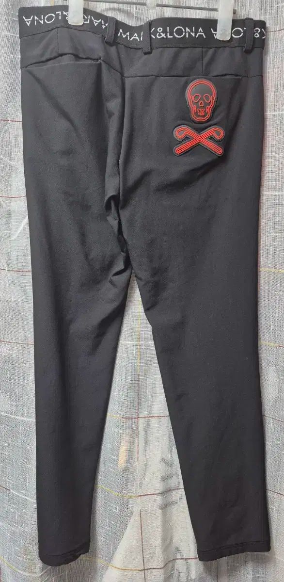 MARK & LONA マークアンドロナ ブラック スカル 注文 ゴルフ ズボン 28