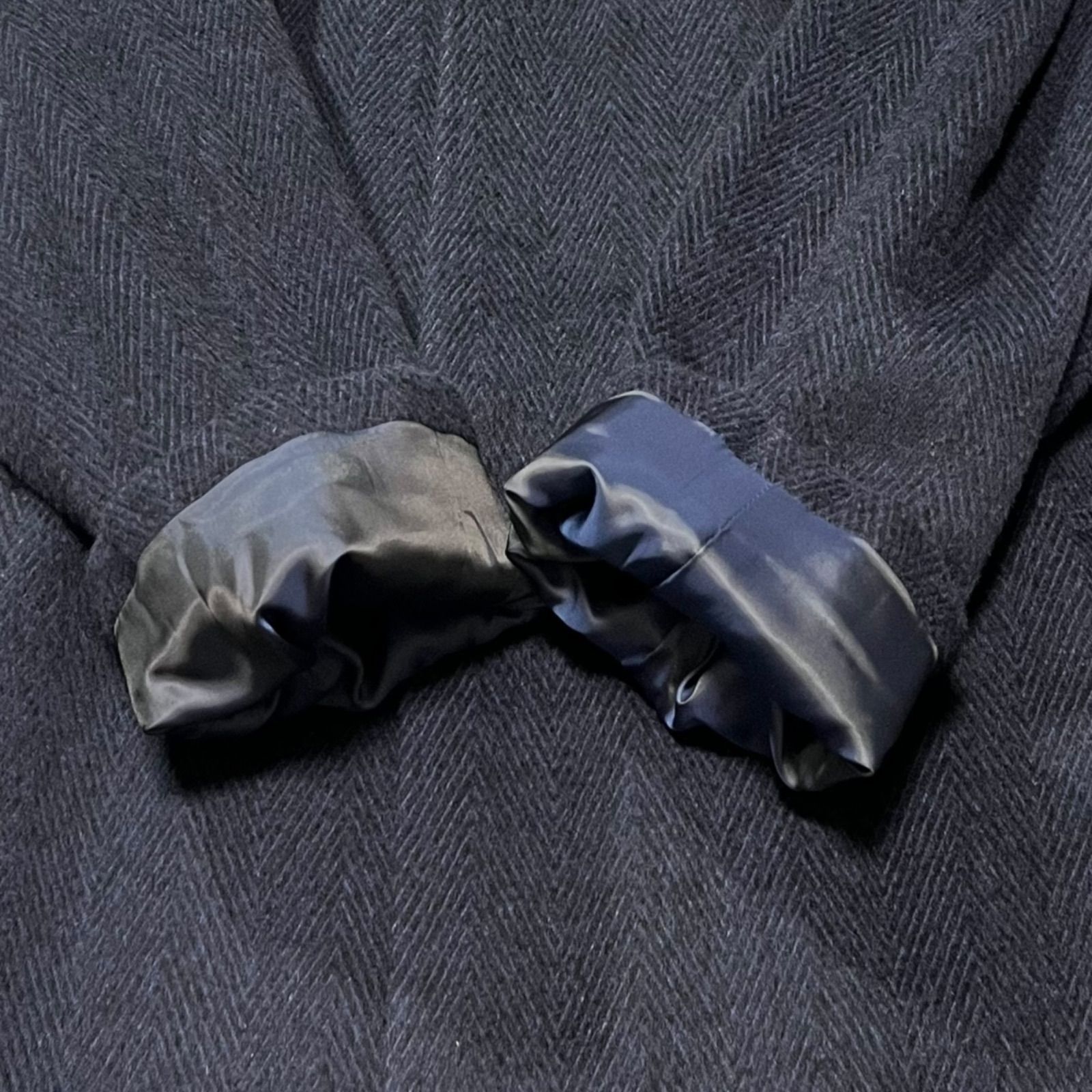 未使用 DURBAN ヘリンボーン ウール ダブルブレスト ジャケット ノータック パンツ スーツ A6 グレー系 日本製 ダーバン JOHN LAWRENCE SULLIVAN - DURBAN ダーバン ダブルボタン ロング丈