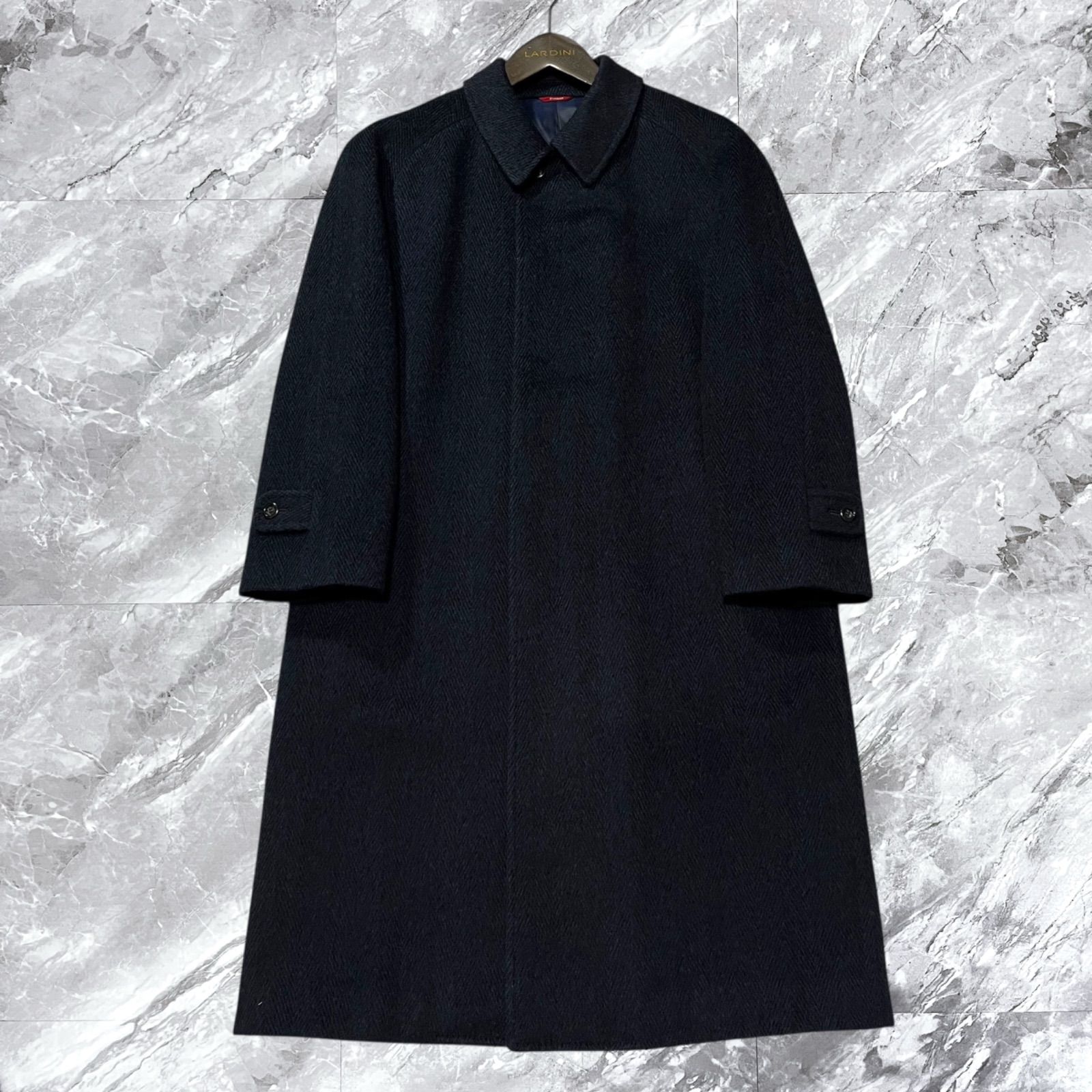 未使用 DURBAN ヘリンボーン ウール ダブルブレスト ジャケット ノータック パンツ スーツ A6 グレー系 日本製 ダーバン JOHN LAWRENCE SULLIVAN - DURBAN ダーバン ダブルボタン ロング丈