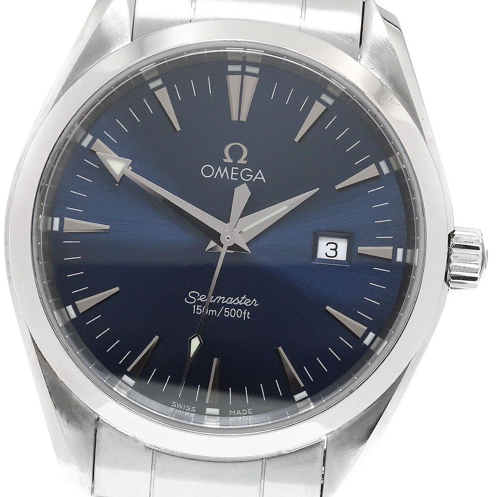 オメガ OMEGA 2517.80 シーマスター アクアテラ デイト クォーツ メンズ保証書付き_915129