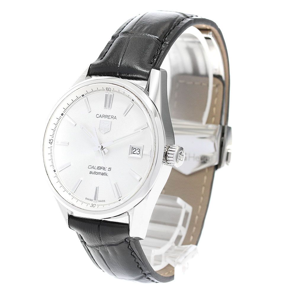  タグホイヤー TAG HEUER WAR211B FC6181 カレラ キャリバー5 デイト 自動巻き メンズ 箱 保証書付き_916309 ストレスフリー 自動巻き時計 腕時計(アナログ)