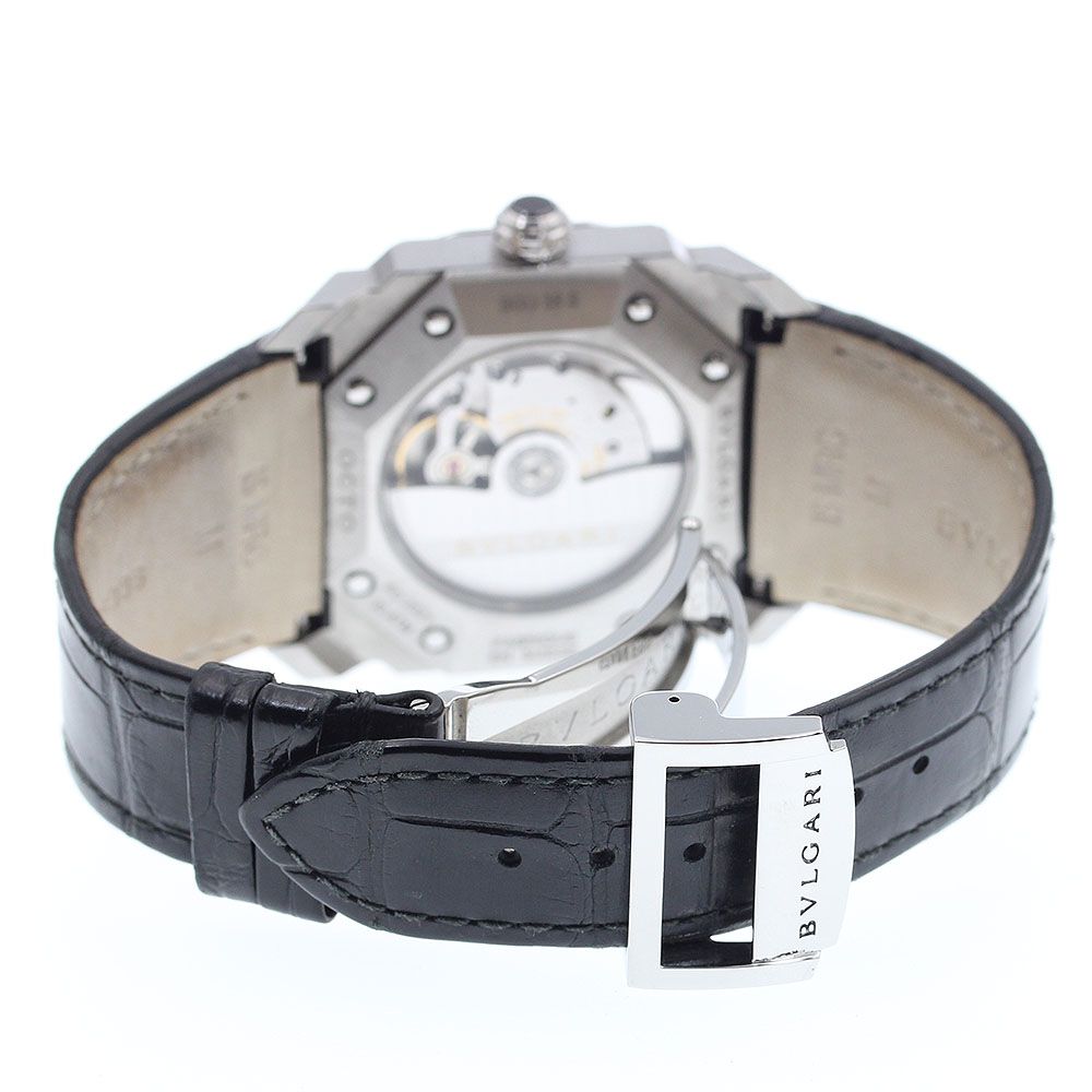  ブルガリ BVLGARI BGO 38 S オクト デイト 自動巻き メンズ き_916578 自動巻き時計 腕時計(アナログ)