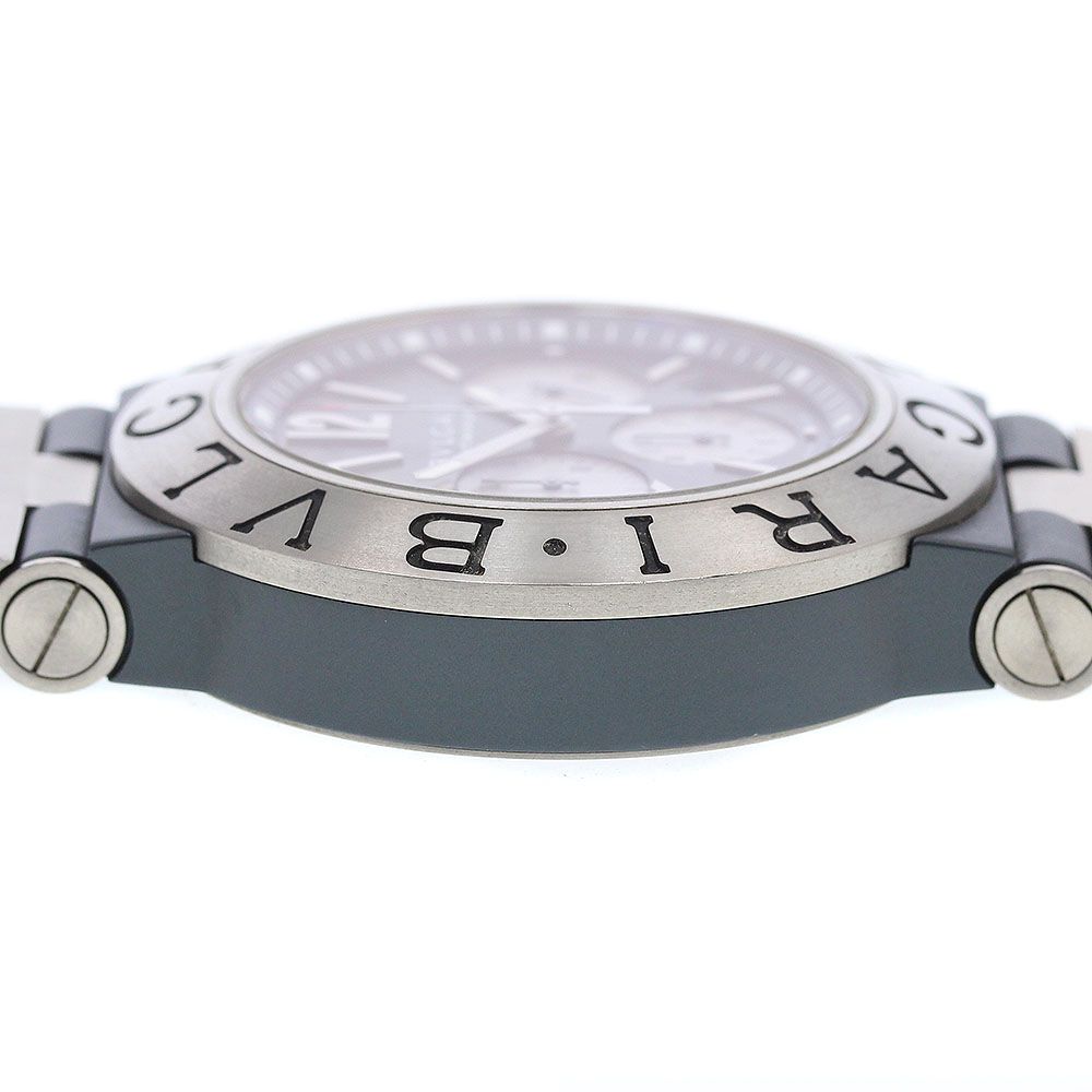  ブルガリ BVLGARI ディアゴノ チタニウム クロノグラフ 自動巻き メンズ 箱 保証書付き_905811 自動巻き時計 腕時計(アナログ)