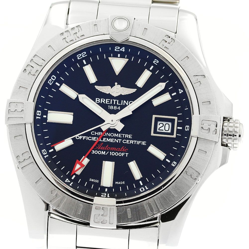 ブライトリング BREITLING A32390 アベンジャーII GMT デイト 自動巻き メンズ 箱 保証書付き_916021