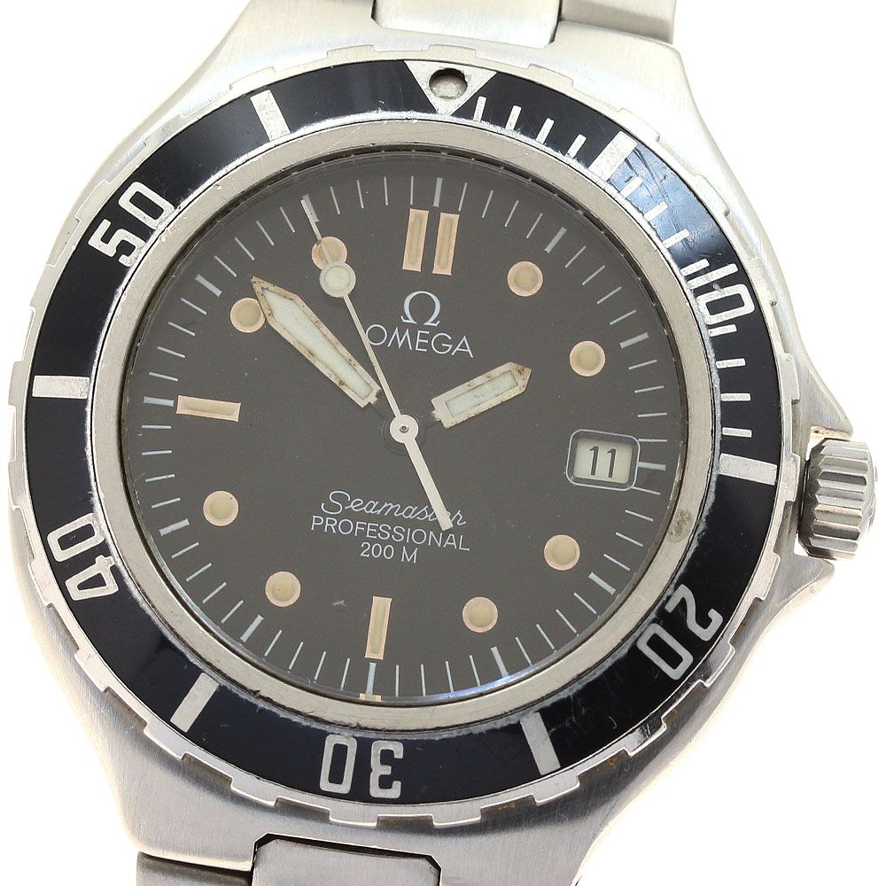 オメガ OMEGA シーマスター200ｍ デイト クォーツ メンズ保証書付き_912337