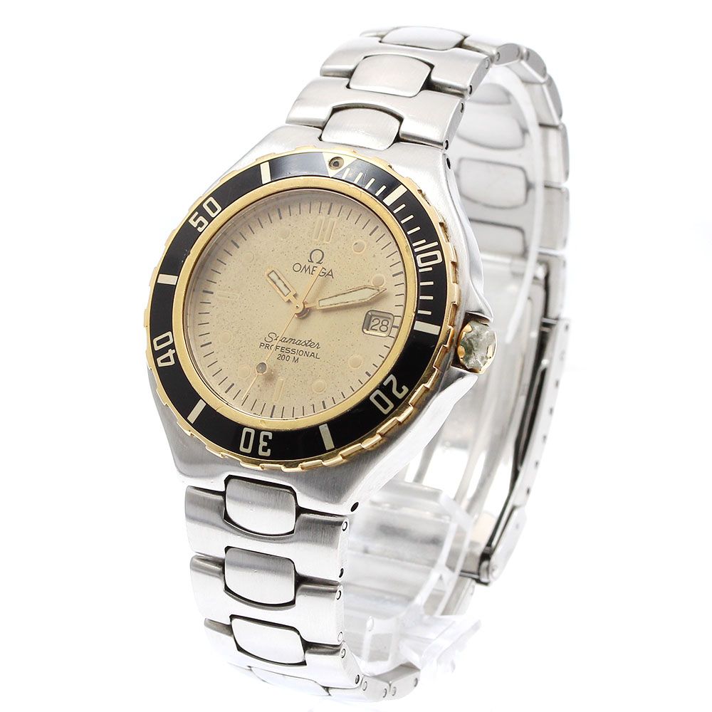 オメガ OMEGA シーマスター200 デイト YGベゼル クォーツ メンズ_905558