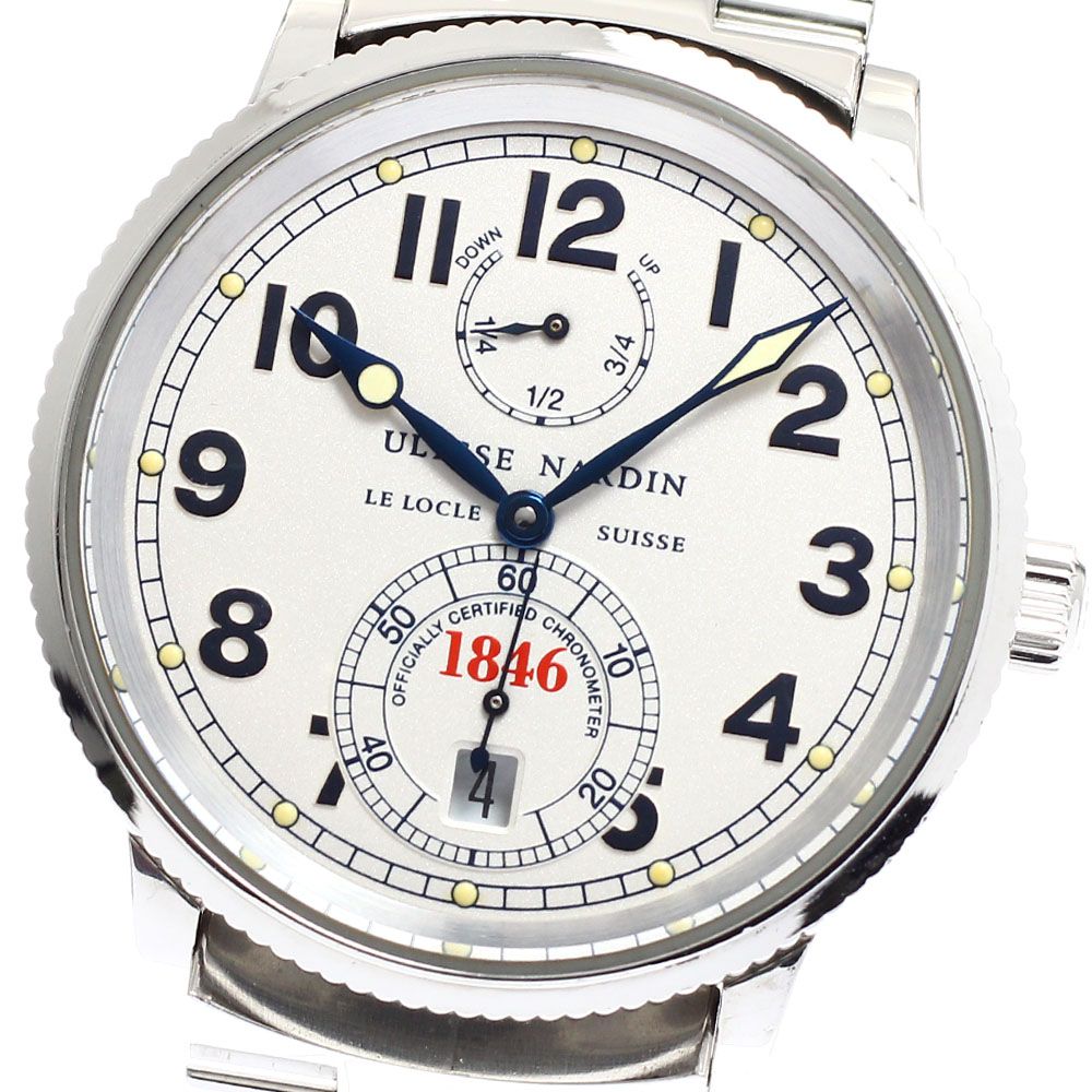 ユリス ナルダン Ulysse Nardin 263-22 マリーン クロノメーター パワーリザーブ デイト 自動巻き メンズ _916197