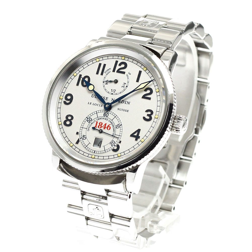 ユリス ナルダン Ulysse Nardin 263 22 マリーン クロノメーター パワーリザーブ デイト 自動巻き メンズ _916197