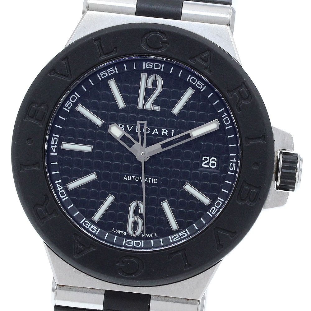 ブルガリ BVLGARI DG40SV ディアゴノ デイト 自動巻き メンズ 保証書付き_916579