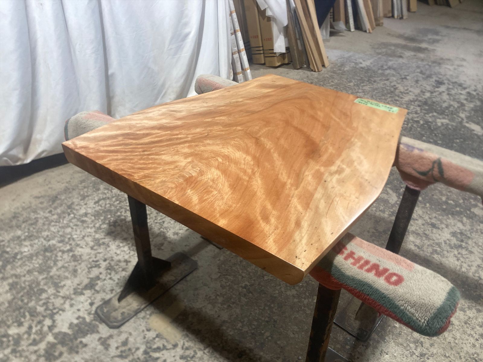 トチ9296 トチの木 一枚板無垢 乾燥材 850x540-730-710x50mm カウンター 棚 テレビ台 カウンター センターテーブル 窓台 橡 栃