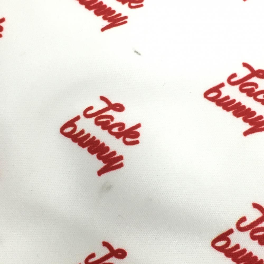 白×レッド ロゴ総柄