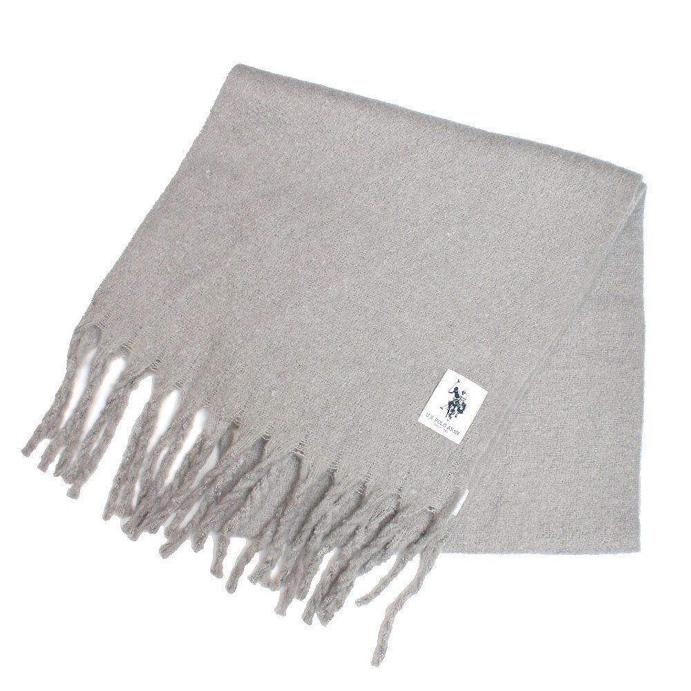 ユーエスポロアッスン U.S.POLO ASSN マフラー メンズ レディース 大判 ストール グレー 人気 ブランド おしゃれ 誕生日 記念 プレゼント ギフト