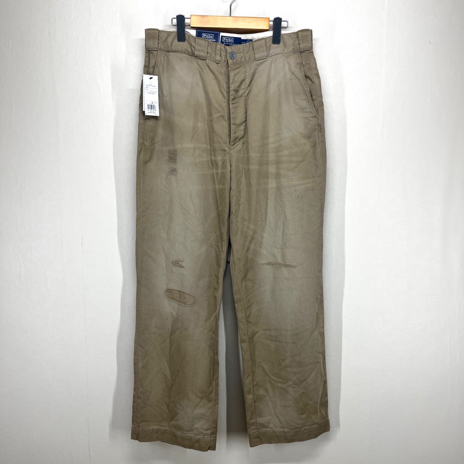ポロラルフローレン HELMSMAN RUSTIC TWILLチノ カーキ|Ｌ
