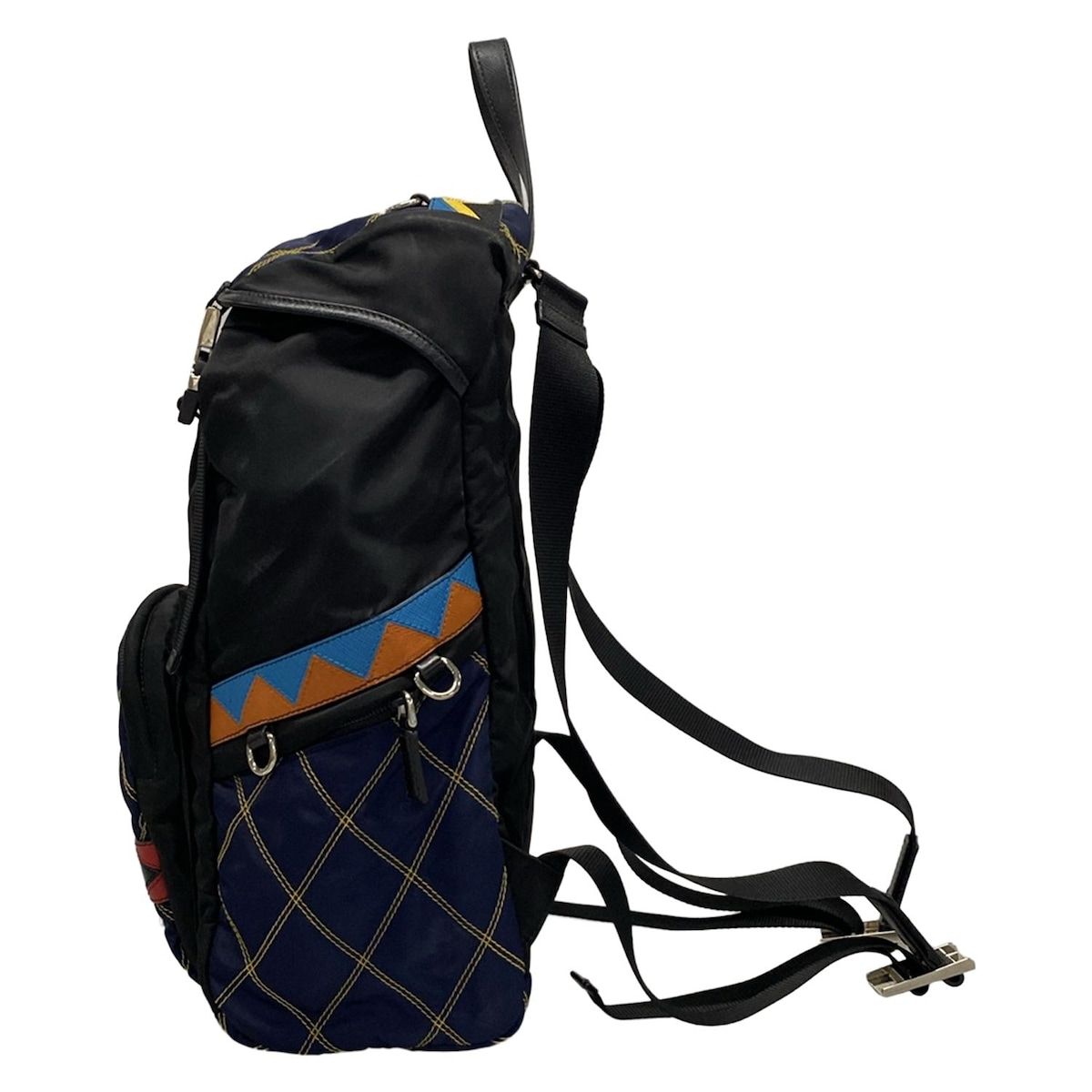 黒×ダークネイビー×マルチ キルティング