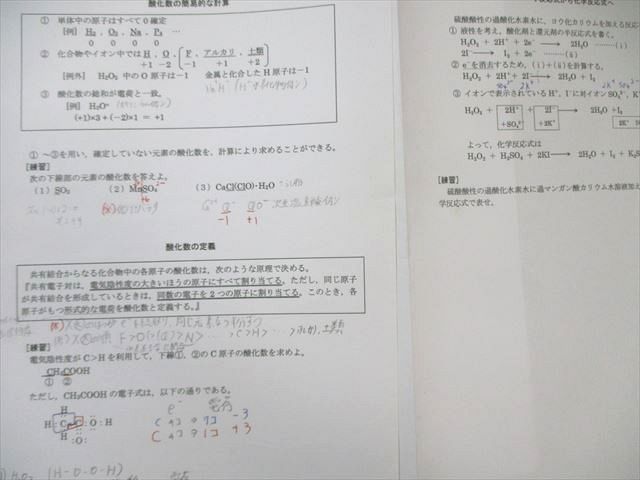 駿台 高1・2 化学 テキスト通年セット 【テスト計4回分付き】 2022 計2