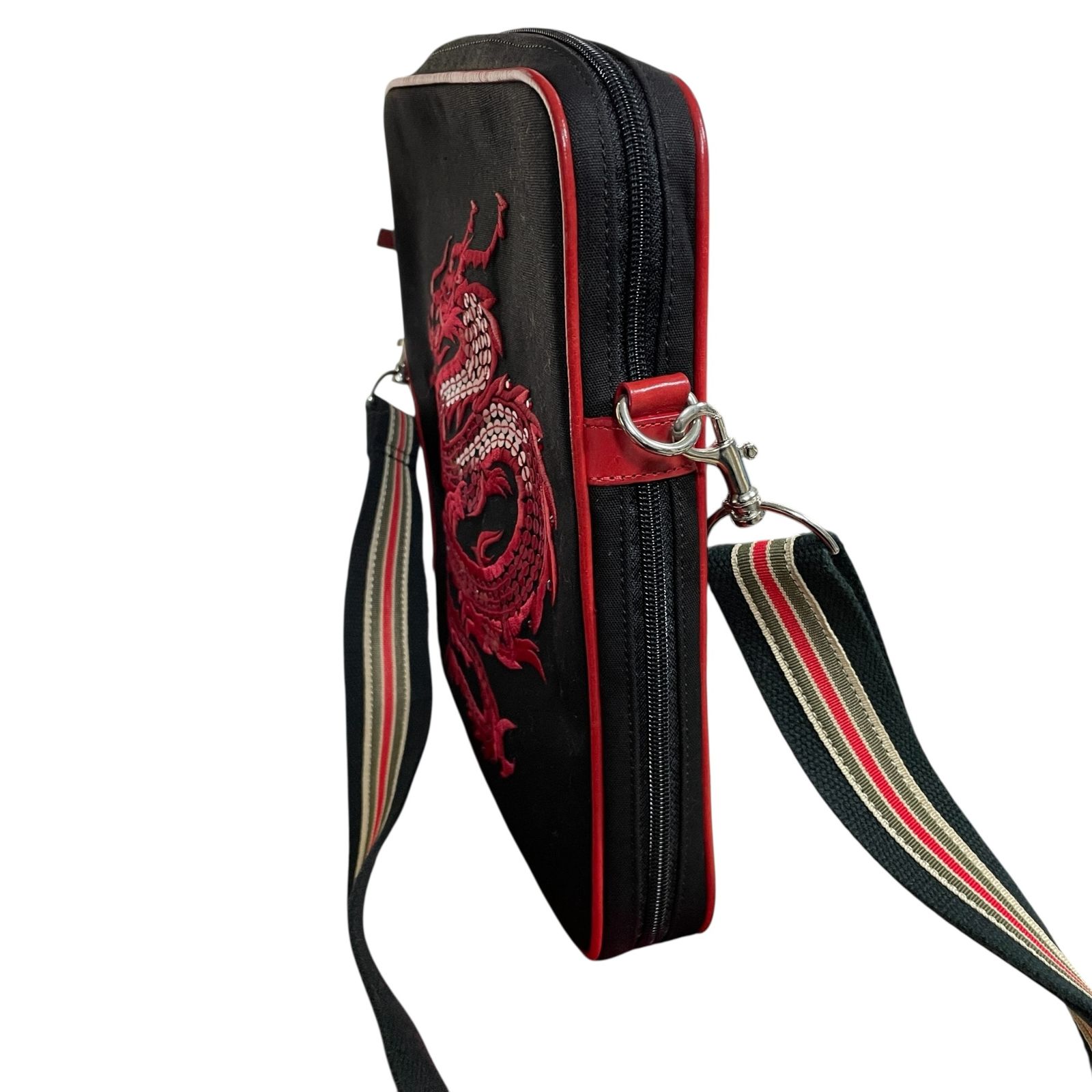 ◇品◇Vivienne Tam ヴィヴィアンタム ドラゴン刺繍 ショルダーバッグ