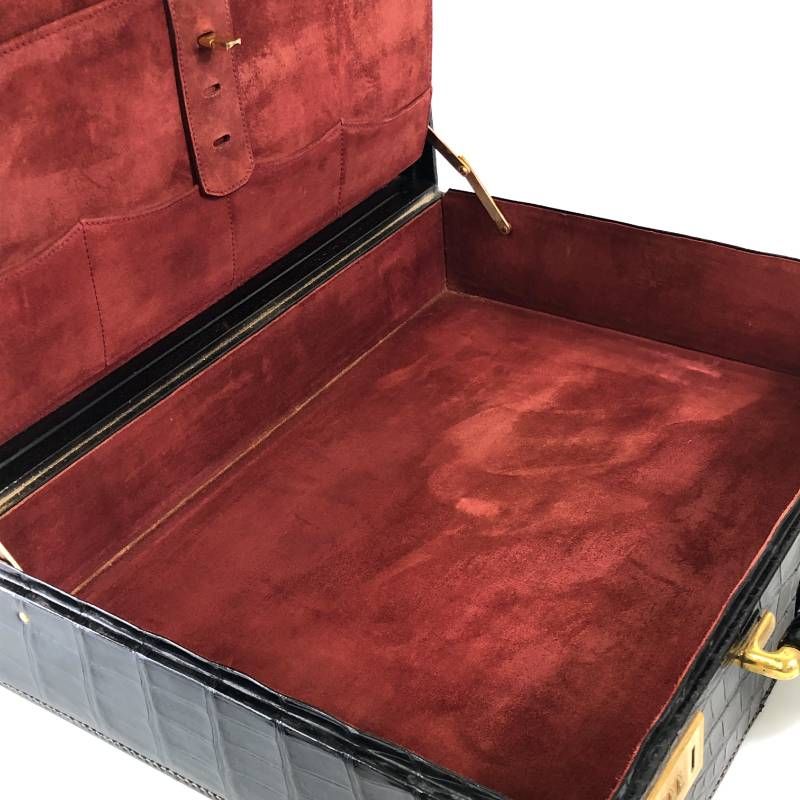 希少品 テストーニ クロコダイル アタッシュケース ブリーフケース