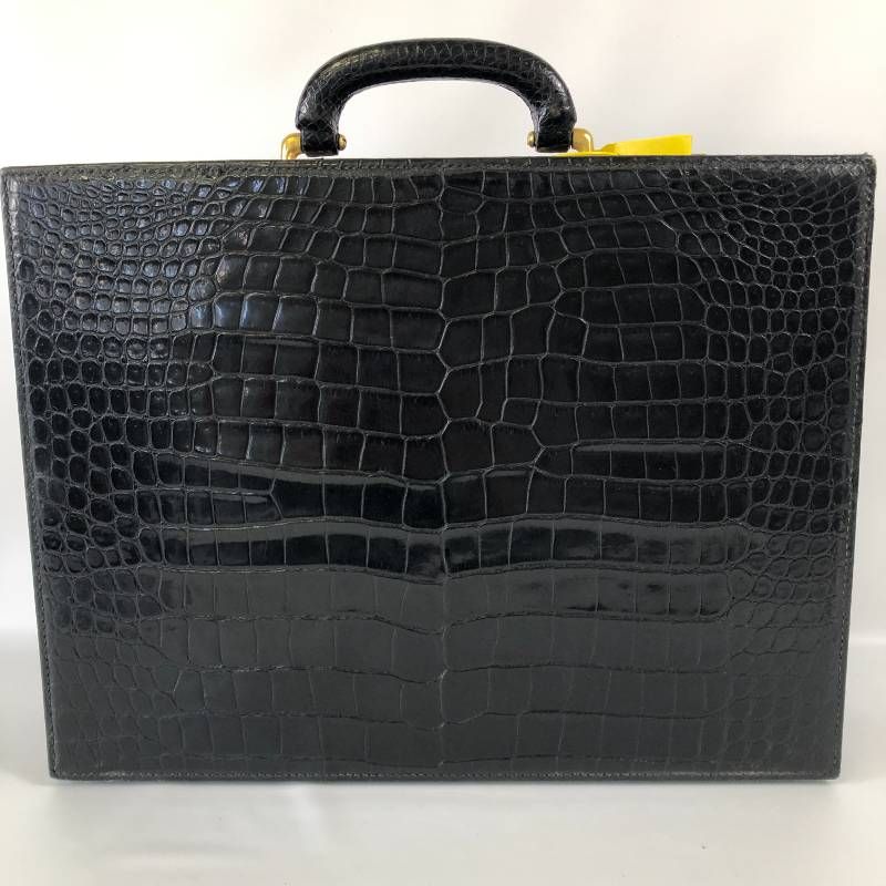 希少品 テストーニ クロコダイル アタッシュケース ブリーフケース