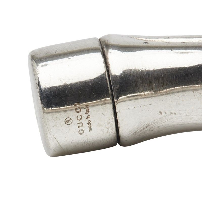 グッチ バンブー バングル ブレスレット #19 SV925 シルバー メンズ