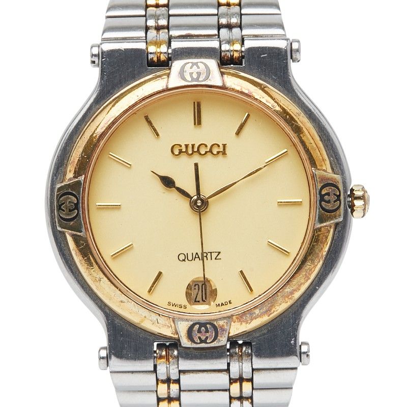 グッチ 9000M ステンレススチール メッキ メンズ GUCCI 1-0236754