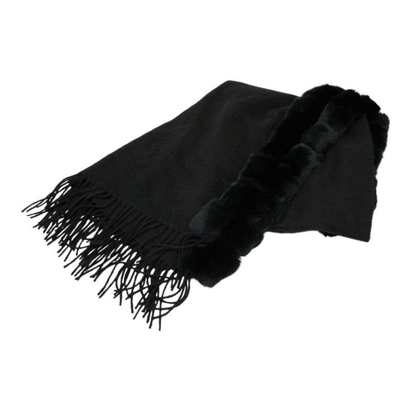 ジバンシー ブラック ウール ファー レディース Givenchy 1-0239707